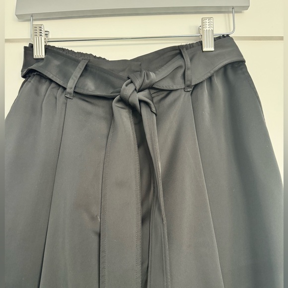 Club Monaco Silk Wide Pants Black Brand New Size 2 - Picture 4 of 8